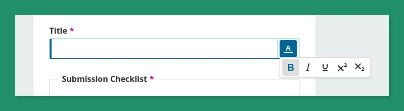 Submission Title Formatting Flexibilityin OJS 3.4